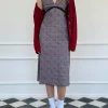 Motel Rocks Basics | Printed Dresses-Vasida Mesh Midi Dress in Queen of Hearts