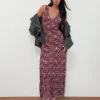 Motel Rocks Printed Dresses | Maxi Dresses-Vatika Maxi Dress in Abstract Leo Spot