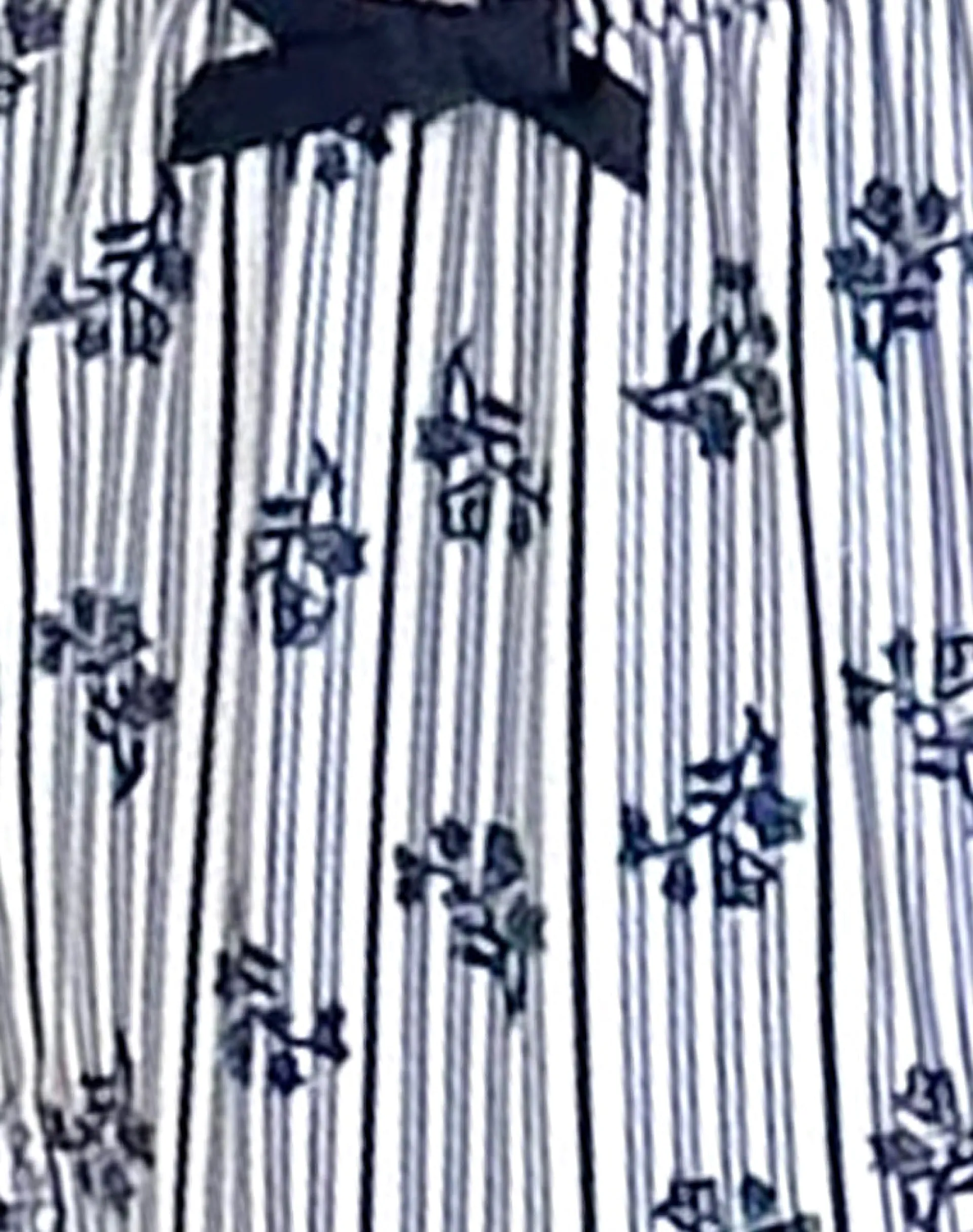Motel Rocks Swimwear-Veroly Bikini Bottom in Floral Stripe with Bows FloralStripewithBows