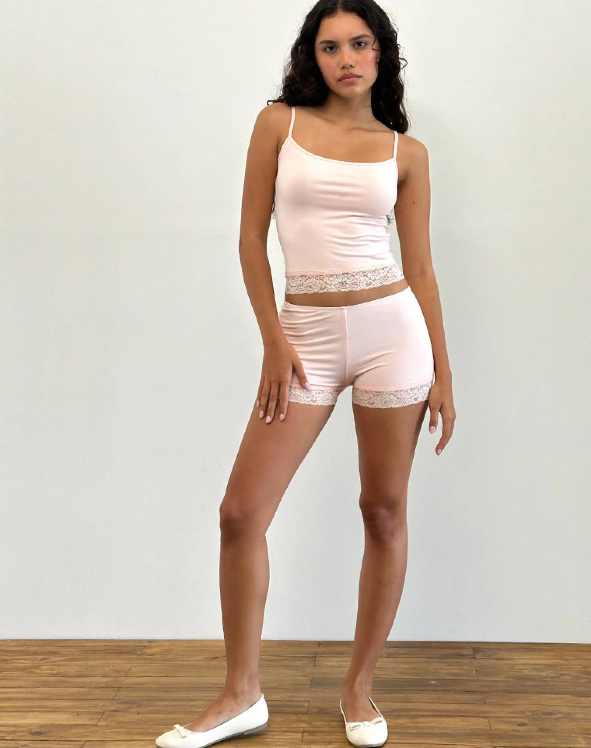 Motel Rocks Loungewear | Co-Ords-Vikha Vest Top in Soft Jersey Pink SoftJerseyPink