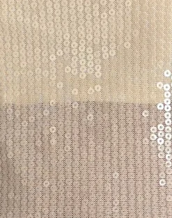 Motel Rocks Bandeau Tops | Sequin Tops-Viksuni Bandeau Top in Nude Clear Tinted Disc