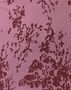 Motel Rocks Day Dresses-Vilinia Midi Dress in Abstract Botanic Mauve AbstractBotanicMauve