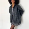 Motel Rocks Pu Jackets | Jackets-Walta Jacket in PU Black PUBlack