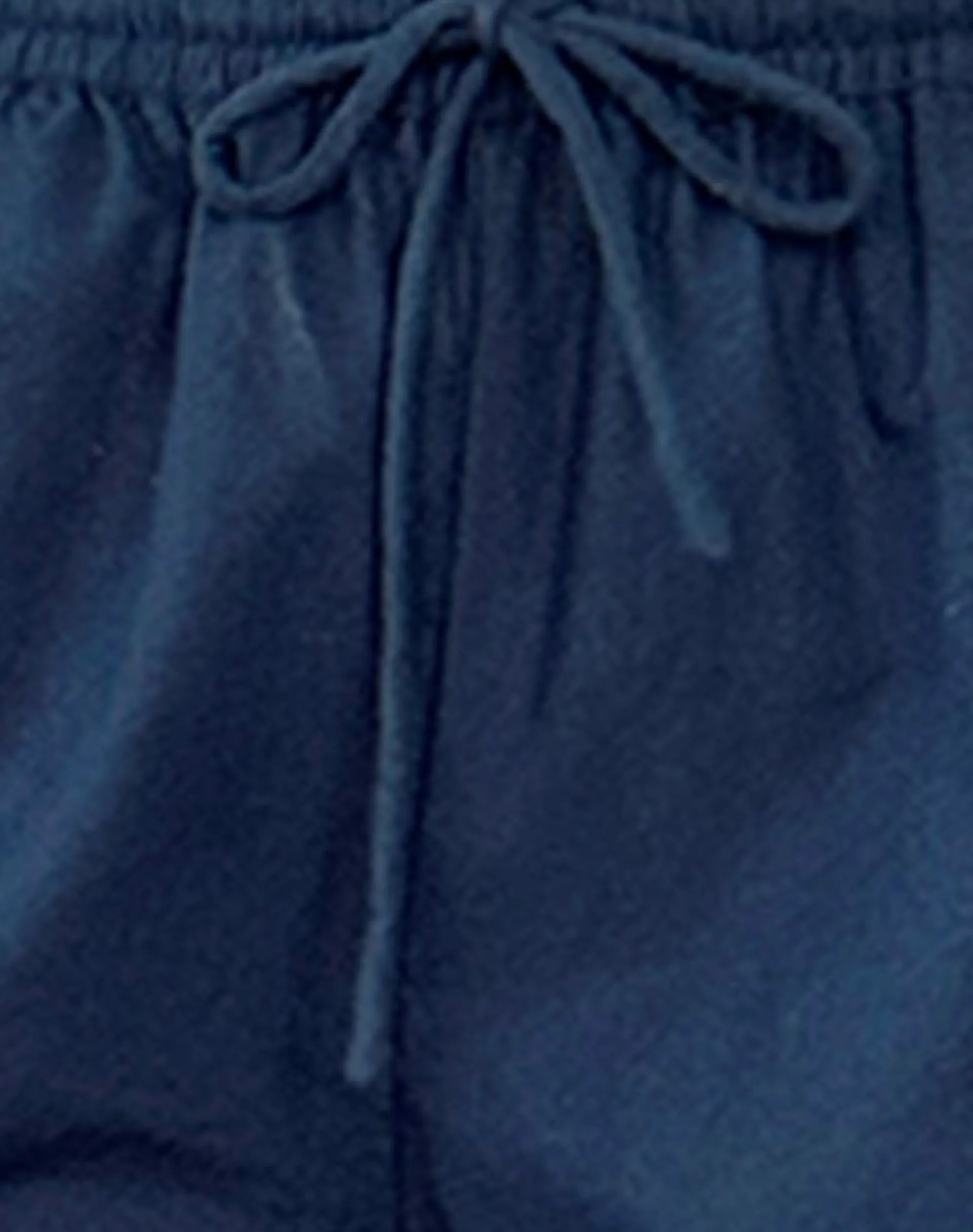 Motel Rocks Basics | Low Rise Pants-Wasic Wide Leg Linen Trouser in navy
