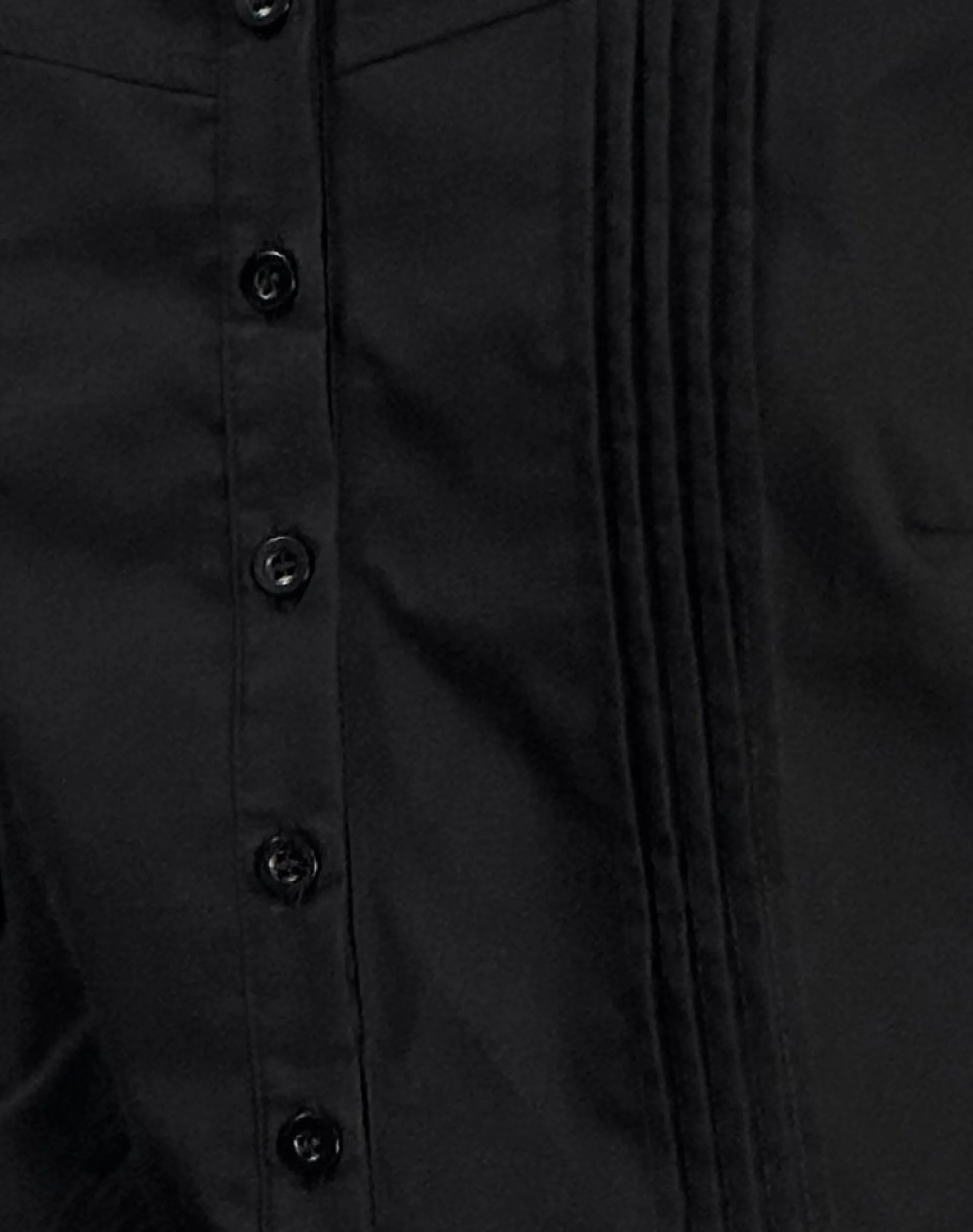 Motel Rocks Shirts And Blouses-Wilmot Blouse in Black Poplin BlackPoplin