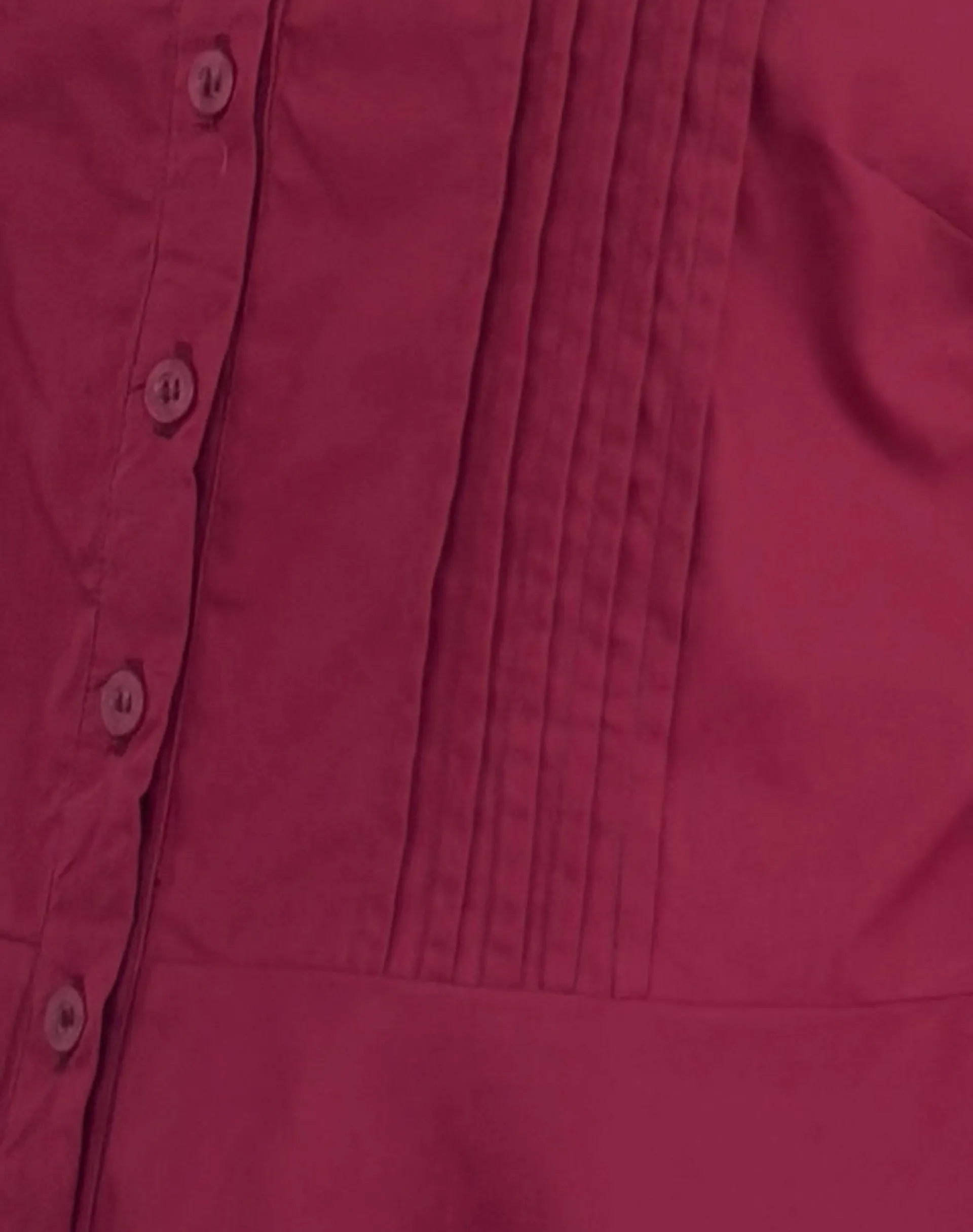 Motel Rocks Shirts And Blouses-Wilmot Blouse in Burgundy Poplin BurgundyPoplin