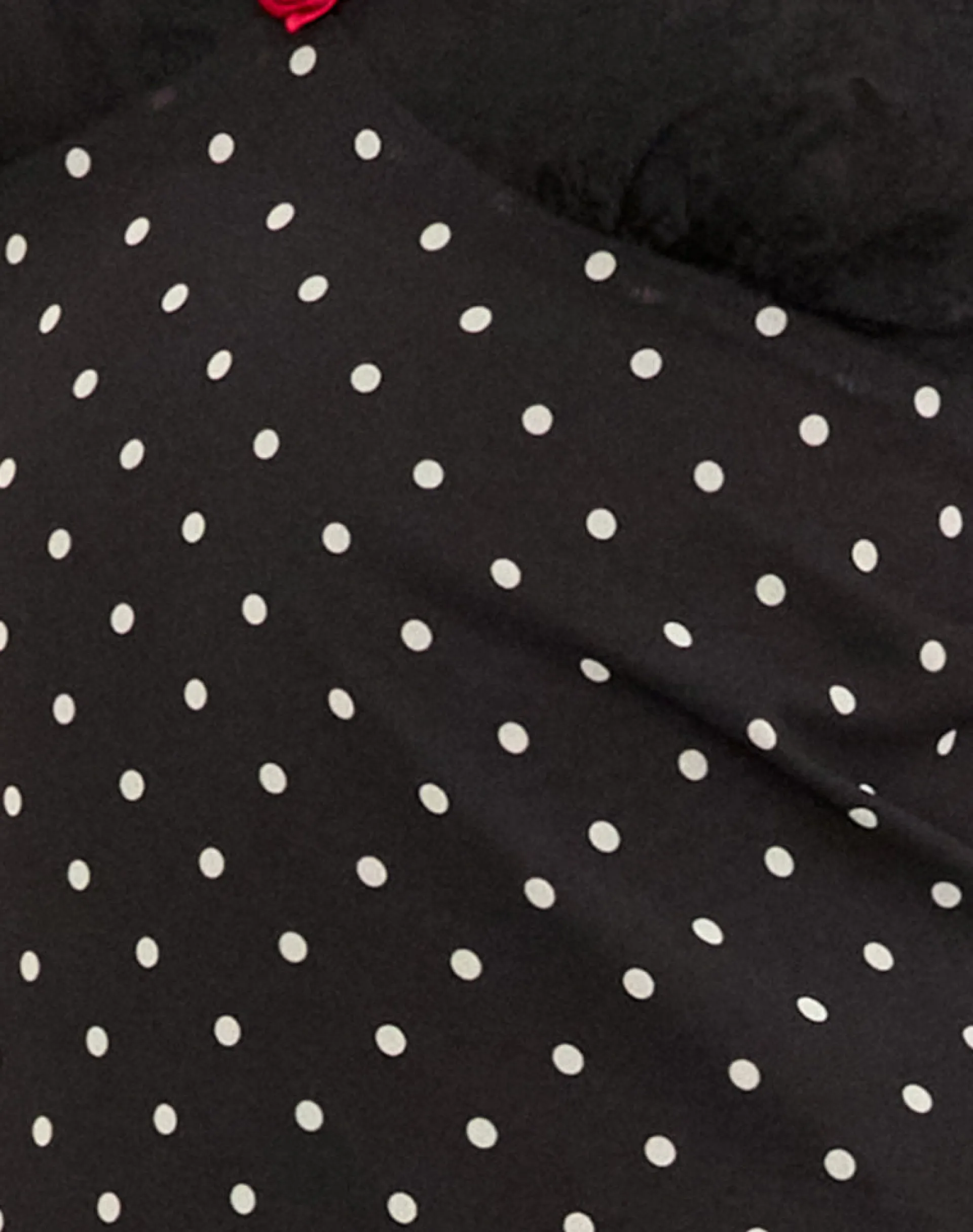 Motel Rocks Midi Dresses-Wilonna Maxi Dress in Basic Polka Black Chiffon