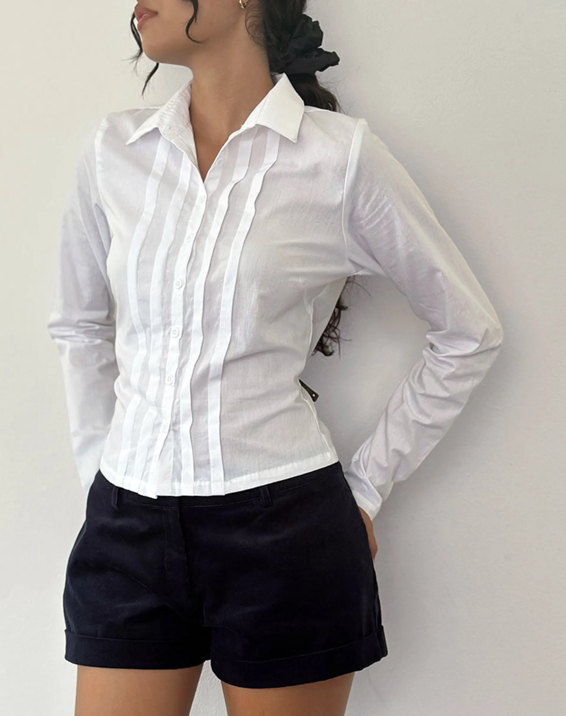 Motel Rocks Tailoring | Shirts And Blouses-Winda Long Sleeve Shirt in Poplin White