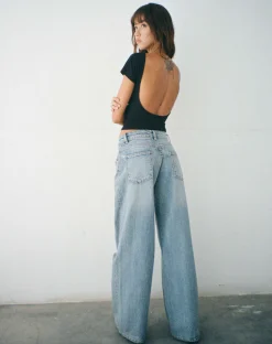 Motel Rocks Basics | Basic Tops-Xiwang Crop Top in Black