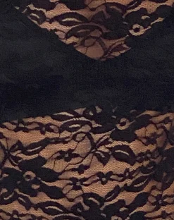 Motel Rocks Basic Tops | Going Out Tops-Xiwang Top in Lace black