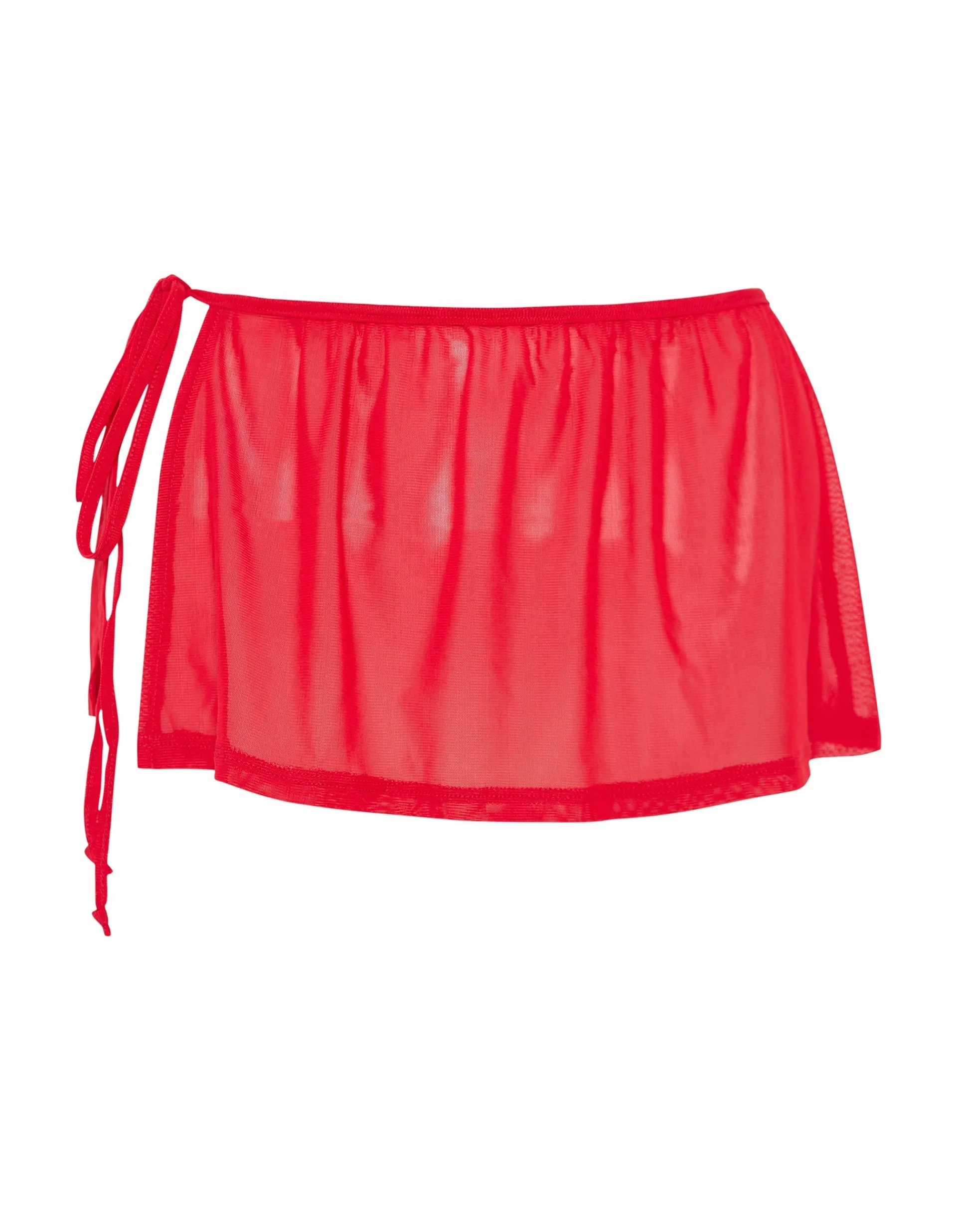 Motel Rocks Swimwear | Mini Skirts-Yargo Mesh Sarong in Scarlet Red