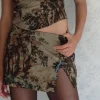 Motel Rocks Printed Skirts-Yatri Mini Skirt in Brown Forest Tapestry brownforesttapestry