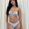 Motel Rocks Underwear | Loungewear-Yinis Knicker in Blue Cluster Floral blueclusterfloral