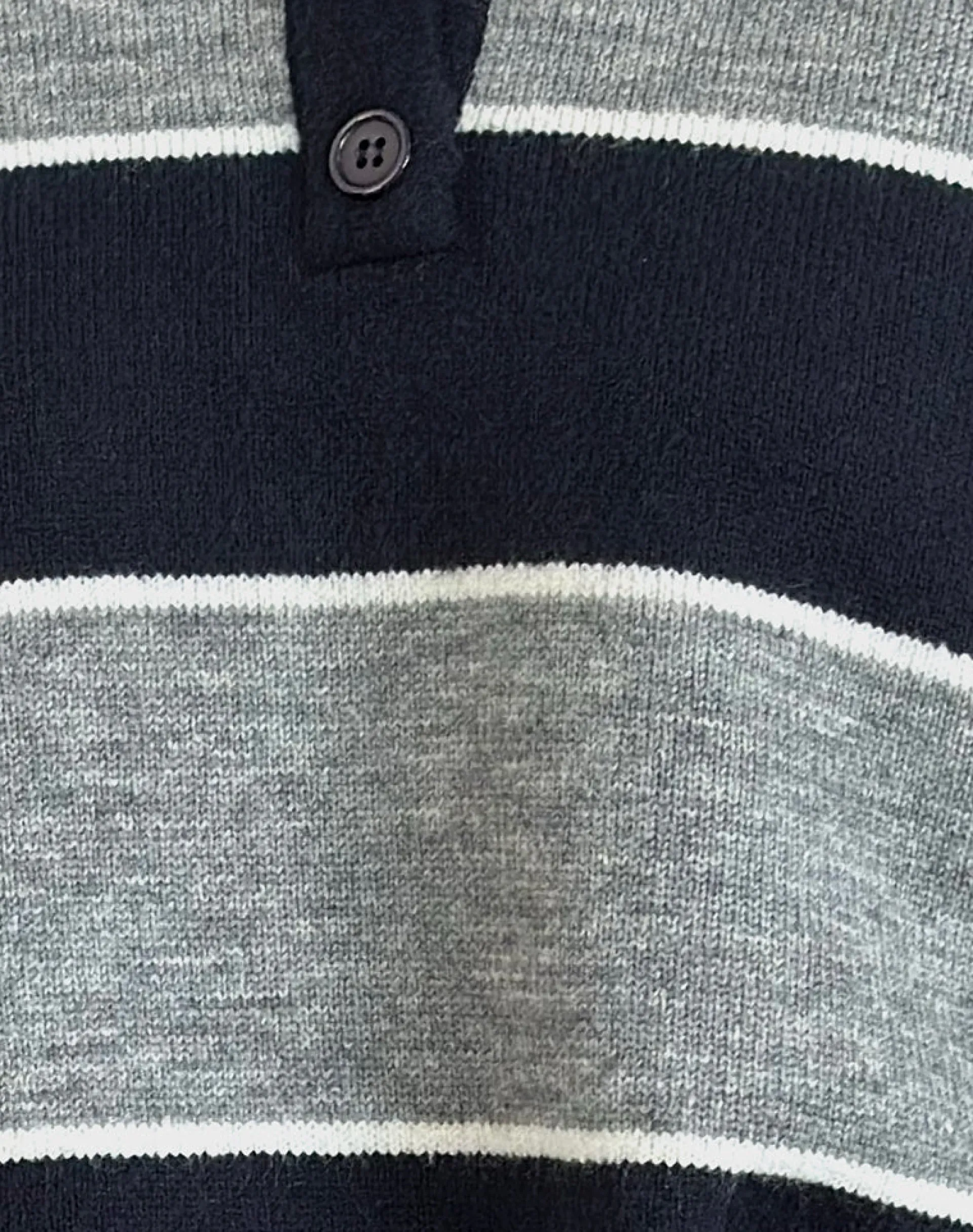 Motel Rocks Loungewear | Jumpers-Yusnada Oversized Rugby Jumper in Navy and Grey Stripe