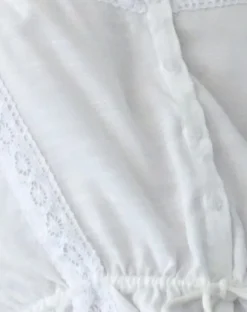 Motel Rocks Strappy Tops | Going Out Tops-Zaria Lace Trim Cami Top in Off White OffWhite