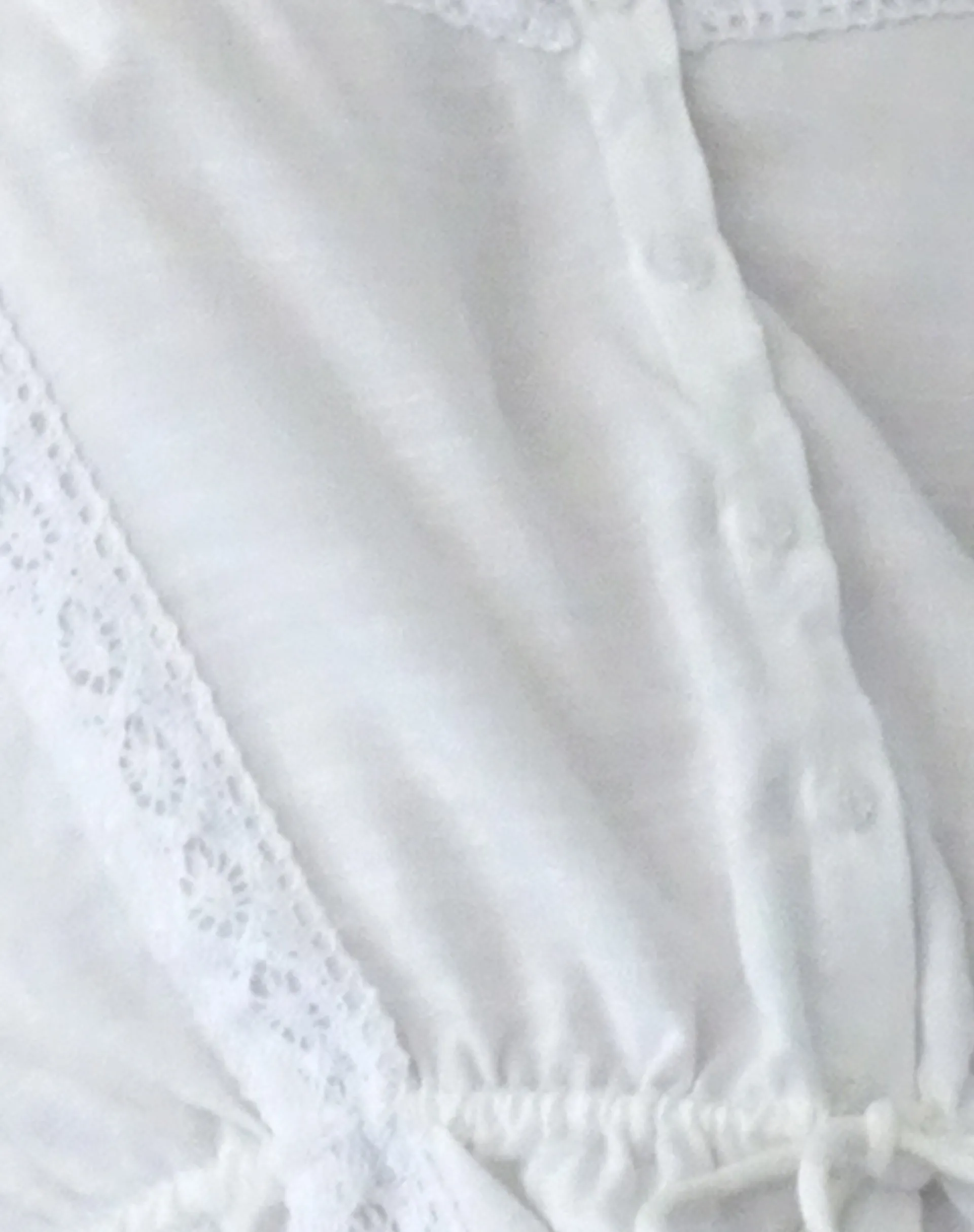 Motel Rocks Strappy Tops | Going Out Tops-Zaria Lace Trim Cami Top in Off White OffWhite