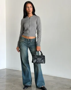 Motel Rocks Loungewear | Cardigans-Zella Cardigan in Grey
