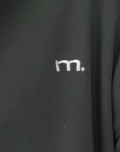 Motel Rocks Hoodies & Sweatshirts | Co-Ords-Zip Through Hoodie in Beluga with Light Grey M Embroidery BelugawithLightGreyMEmbroidery