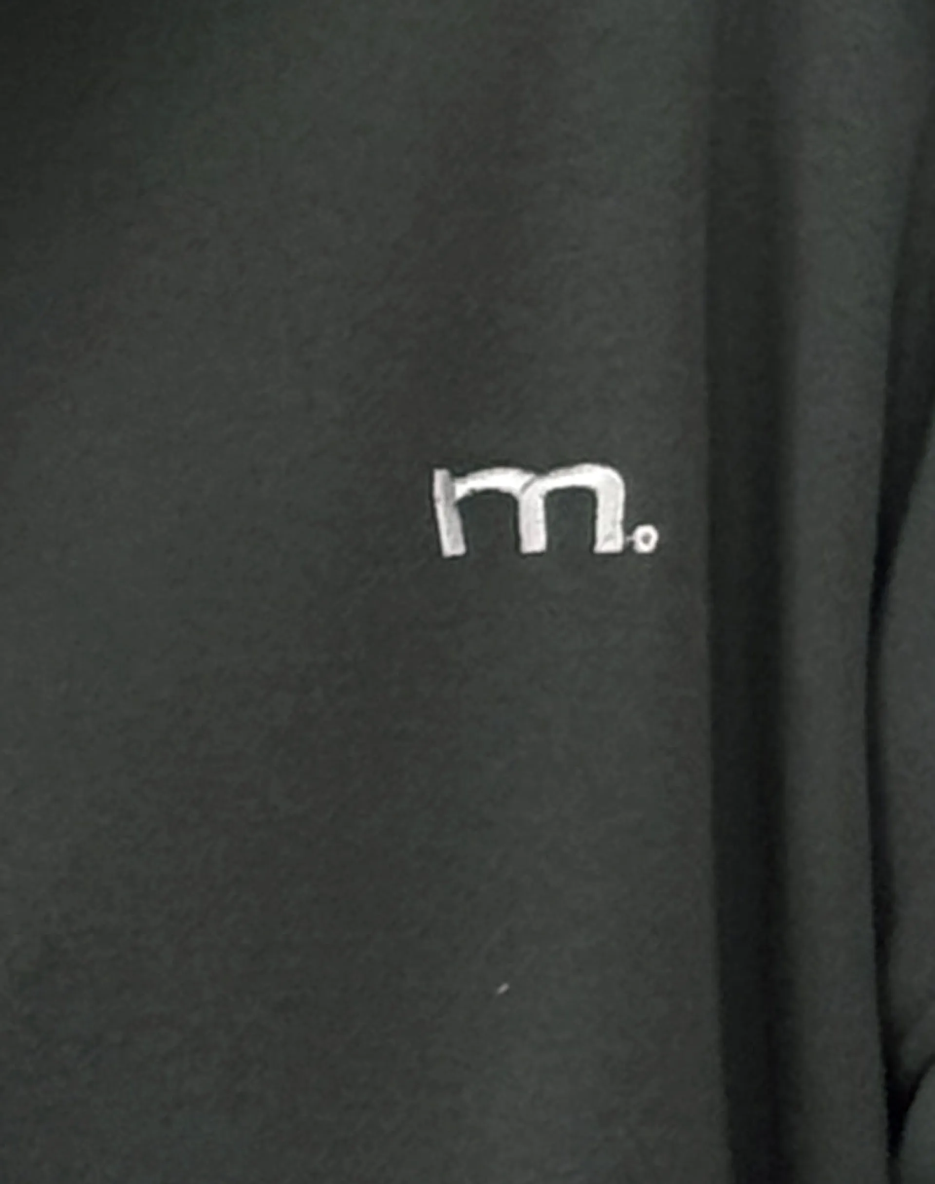 Motel Rocks Hoodies & Sweatshirts | Co-Ords-Zip Through Hoodie in Beluga with Light Grey M Embroidery BelugawithLightGreyMEmbroidery