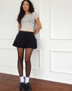 Motel Rocks Printed Tops | Lace Tops-Zorani Top in Unlined Ribbon Lace Ivory